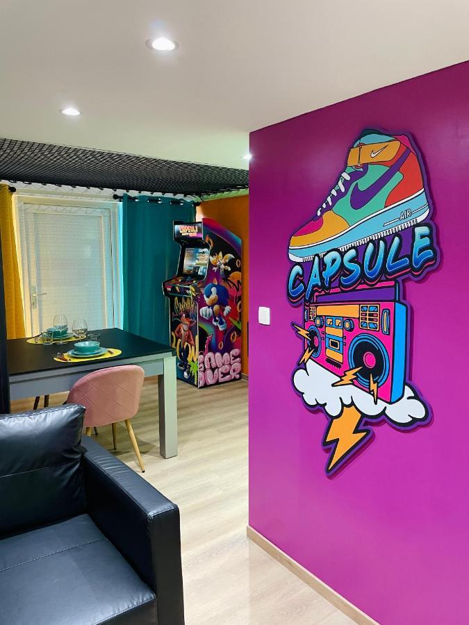 Capsule Forever Young - Jacuzzi - Sauna - Billard - Arcade De Jeux - Netflix & Home Cinema - Ping Pong Hastiere-par-dela Eksteriør billede